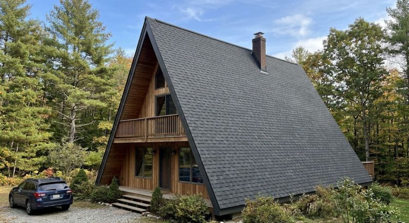 A Frame Roof Installation in New London, NH