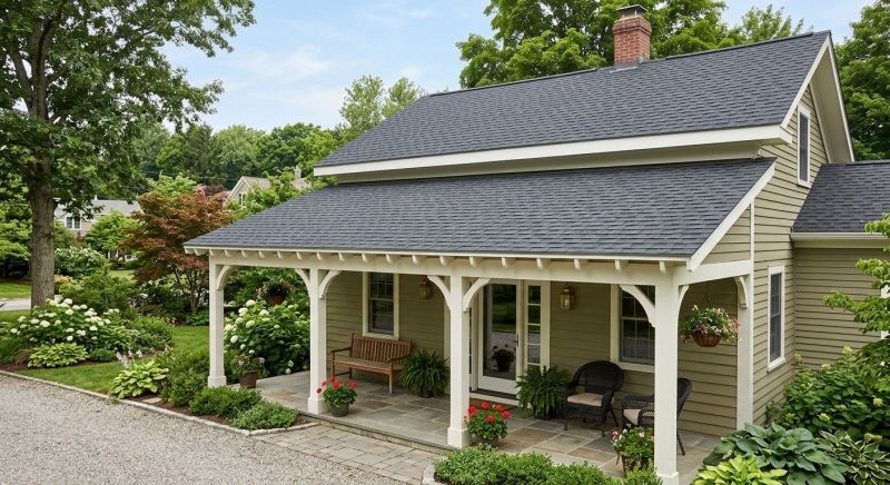 A Frame Roof Installation in New London, NH