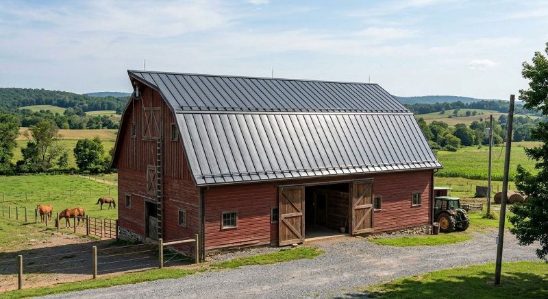 Barn Roof Replacement in Brownsville, VT