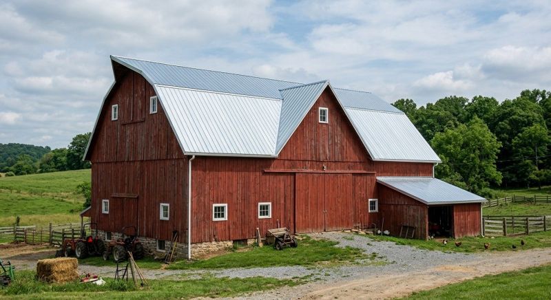 Barn Roof Replacement in Lebanon, NH