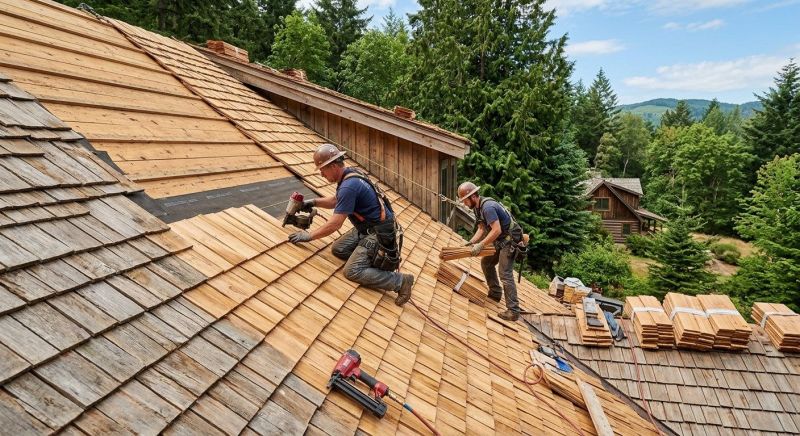 Cedar Roof Installation in Springfield, NH
