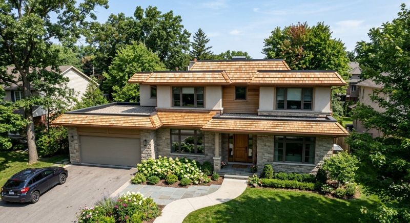 Cedar Shake Roof Construction in Meriden, NH