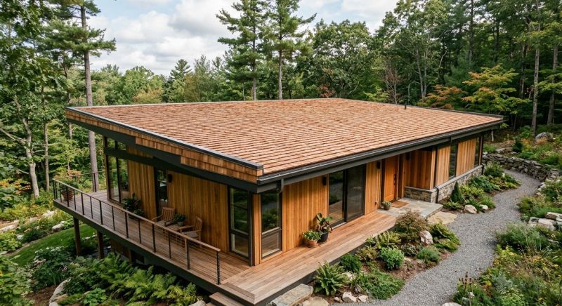 Cedar Shake Roof Construction in North Sutton, NH