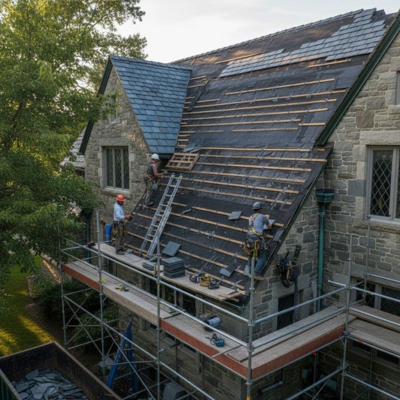 Slate Roof Replacement in Canterbury, NH