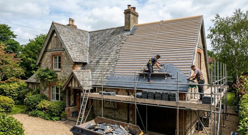 Slate Roof Replacement in North Hartland, VT