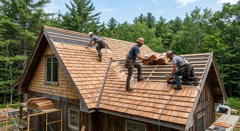 Wood Roofing Installation in Hillsborough, NH