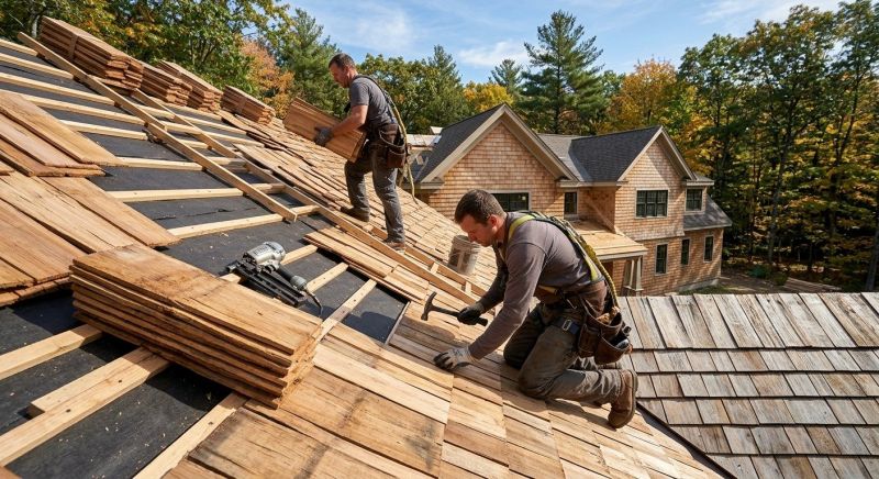 Wood Roofing Installation in West Lebanon, NH