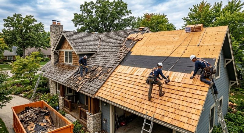 Wood Shake Roof Replacement in Sullivan County, NH